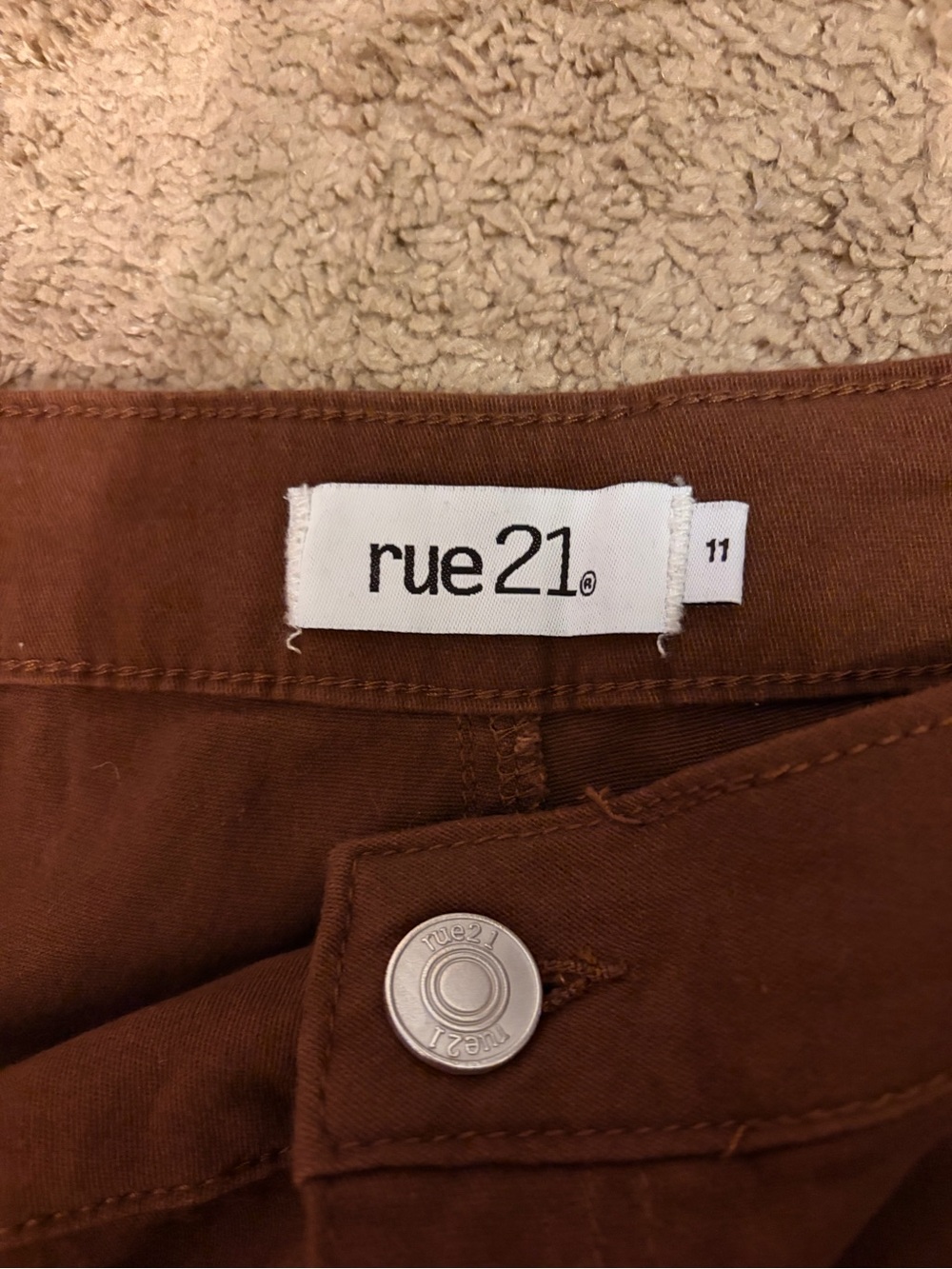 Rue21 Brown High-Waist Wide-Leg Pants - Picture 2 of 4